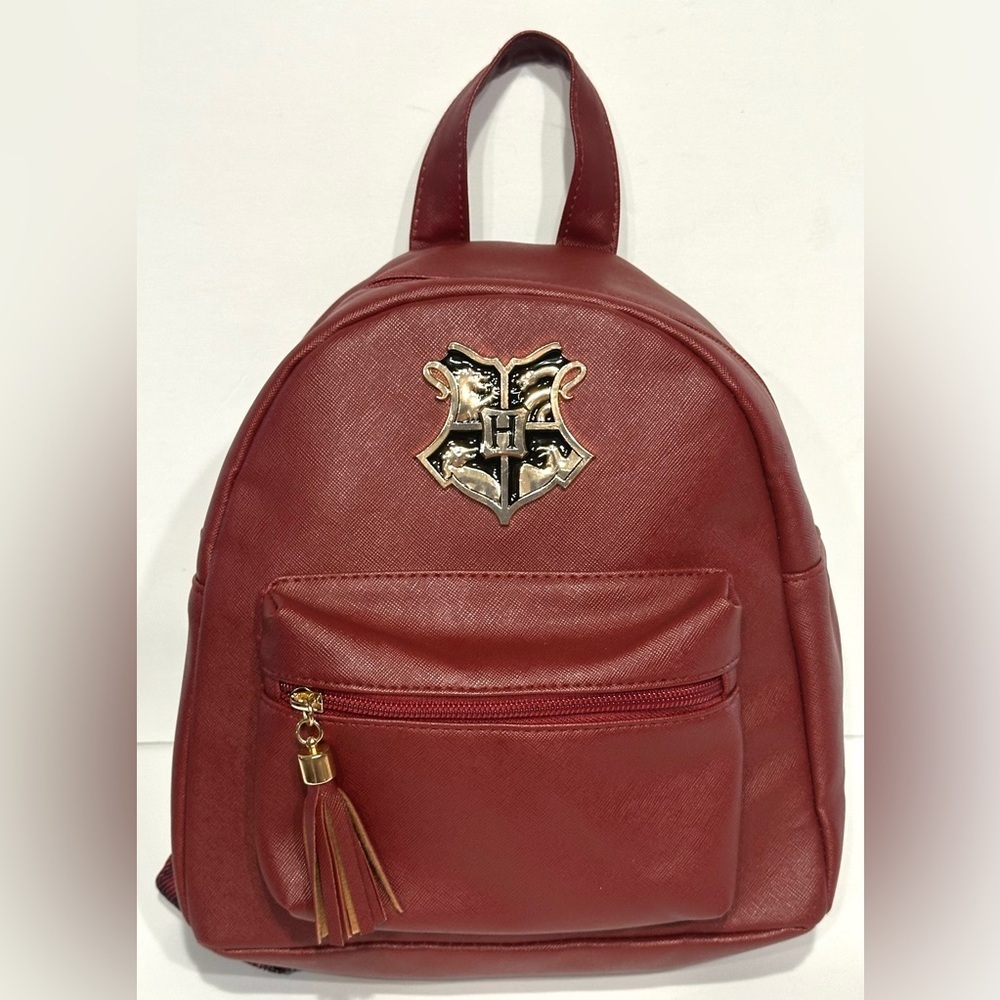 Harry Potter Hogwarts Crest Mini Backpack Elegant Burgundy